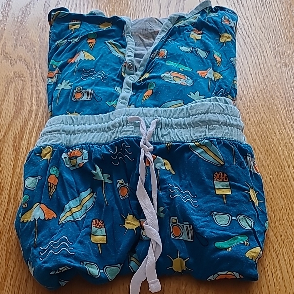 Little Sleepies Surf Prints Pajama Shorts Set